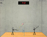Stick Figure Badminton