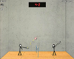 Stick Figure Badminton